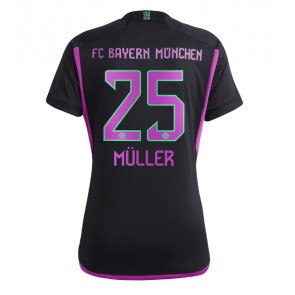Bayern Munich Thomas Muller #25 Bortatröja Kvinnor 2023-24 Kortärmad